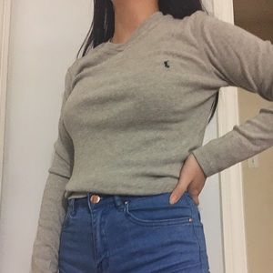 Polo Ralph Lauren long sleeve gray tee
